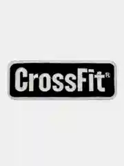 Черный нашивка шеврон на одежду CrossFit, на липучке