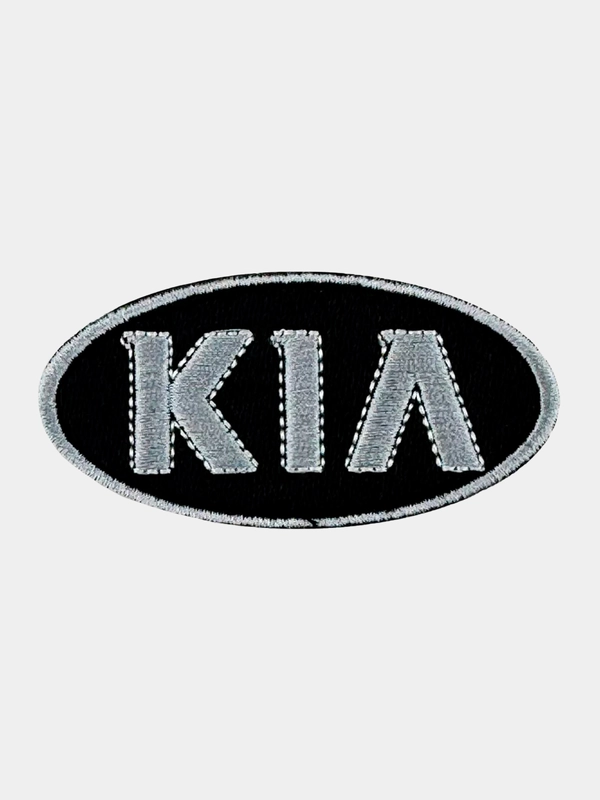 Нашивка шеврон на одежду Kia, на липучке