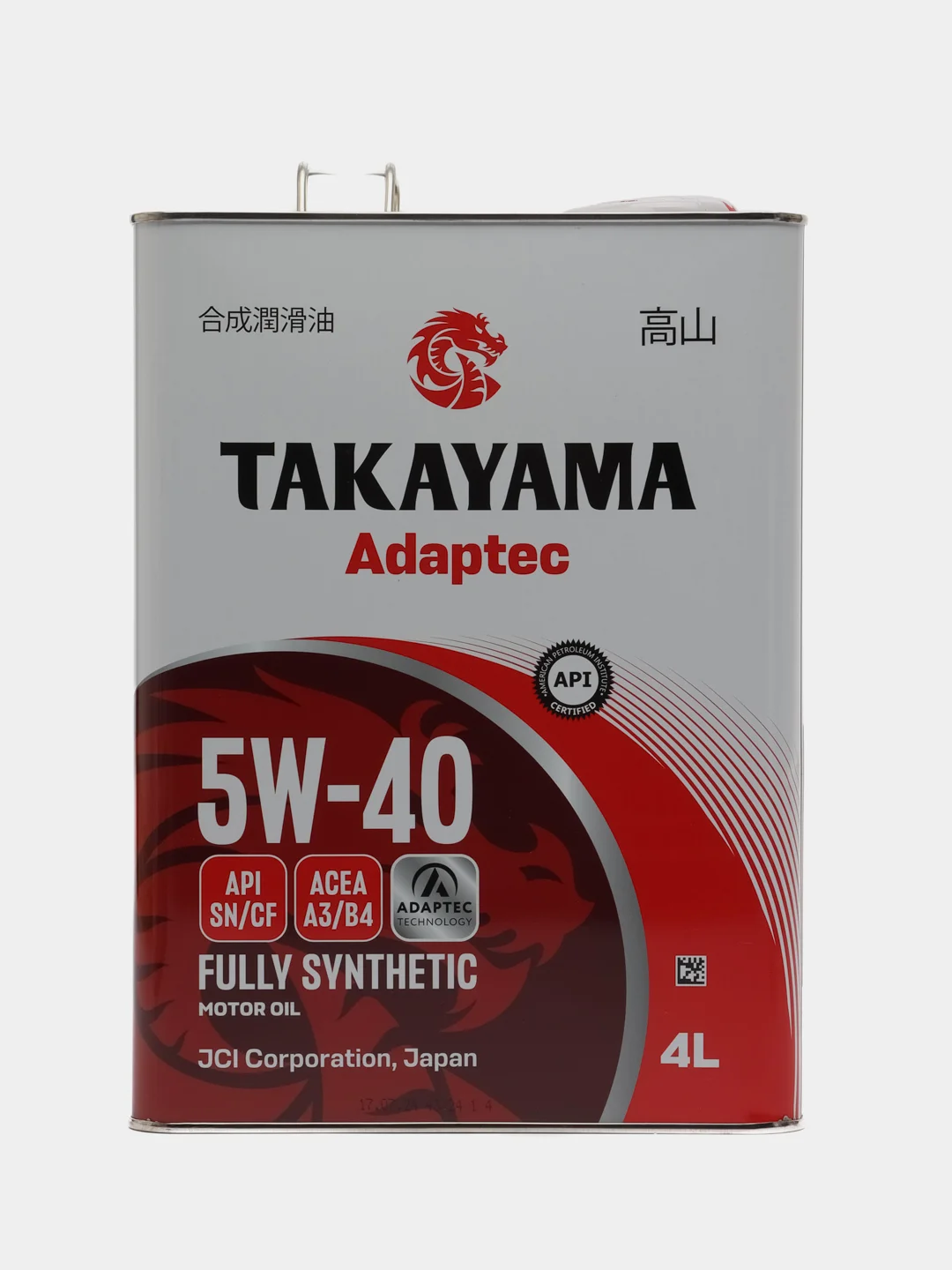 Моторное масло Takayama Adaptec 5W-40 API SN/CF ACEA A3/B4 (такаяма)