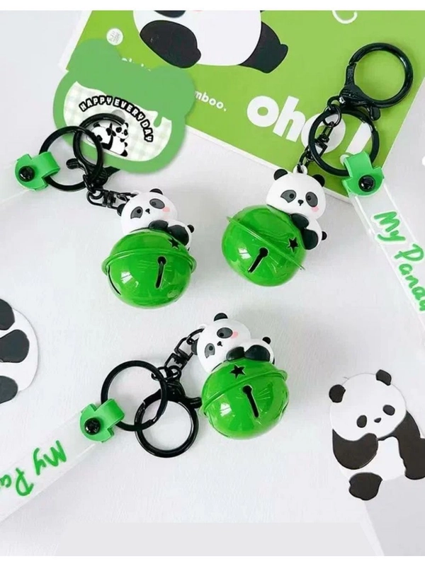 Брелок для ключей Panda с колокольчиком