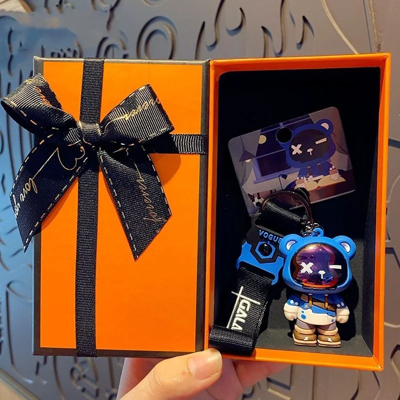 Брелок для ключей Kawaii Bearbrick синий
