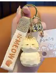 Брелок для ключей Meow кремовый