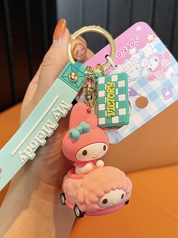 Брелок для ключей My melody Victory на персиковом барашке