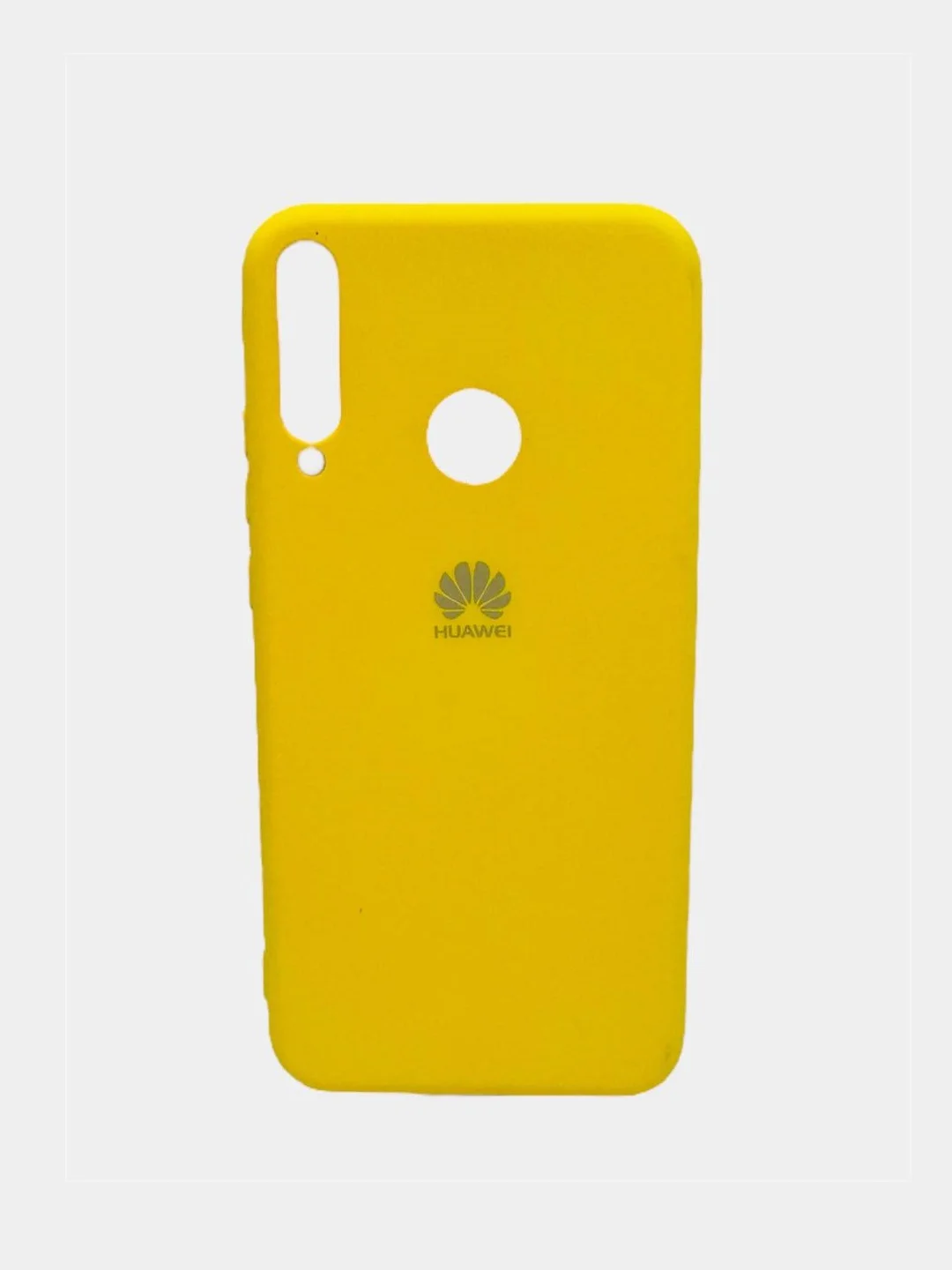 Желтый чехол Silikone Cover для Huawei Y7P / P40 Lite E