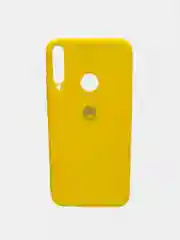 Желтый чехол Silikone Cover для Huawei Y7P / P40 Lite E