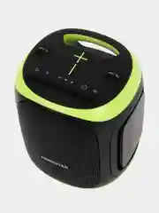 Черный портативная Bluetooth колонка HOPESTAR Party 130 c двумя микрофонами и RGB подсветкой
