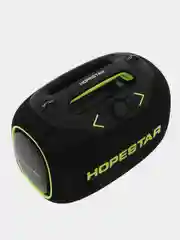 Черный портативная Bluetooth колонка HOPESTAR Party Box c двумя микрофонами и RGB подсветкой