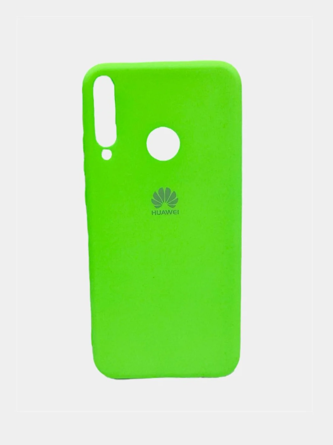 Салатовый чехол Silikone Cover для Huawei Y7P / P40 Lite E