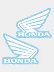 Белый наклейка на мотоцикл Honda хонда крылья логотип эмблема