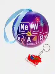 Белый набор для опытов Новогодние Чудеса. Елочная игрушка с сюрпризом. Подарок на Новый Год