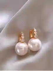 Розовый серьги клевер, серьги женские, гвоздики , пусеты черные