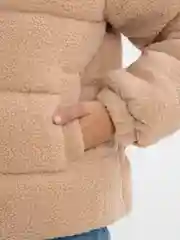 Бежевый куртка, пальто: Тедди