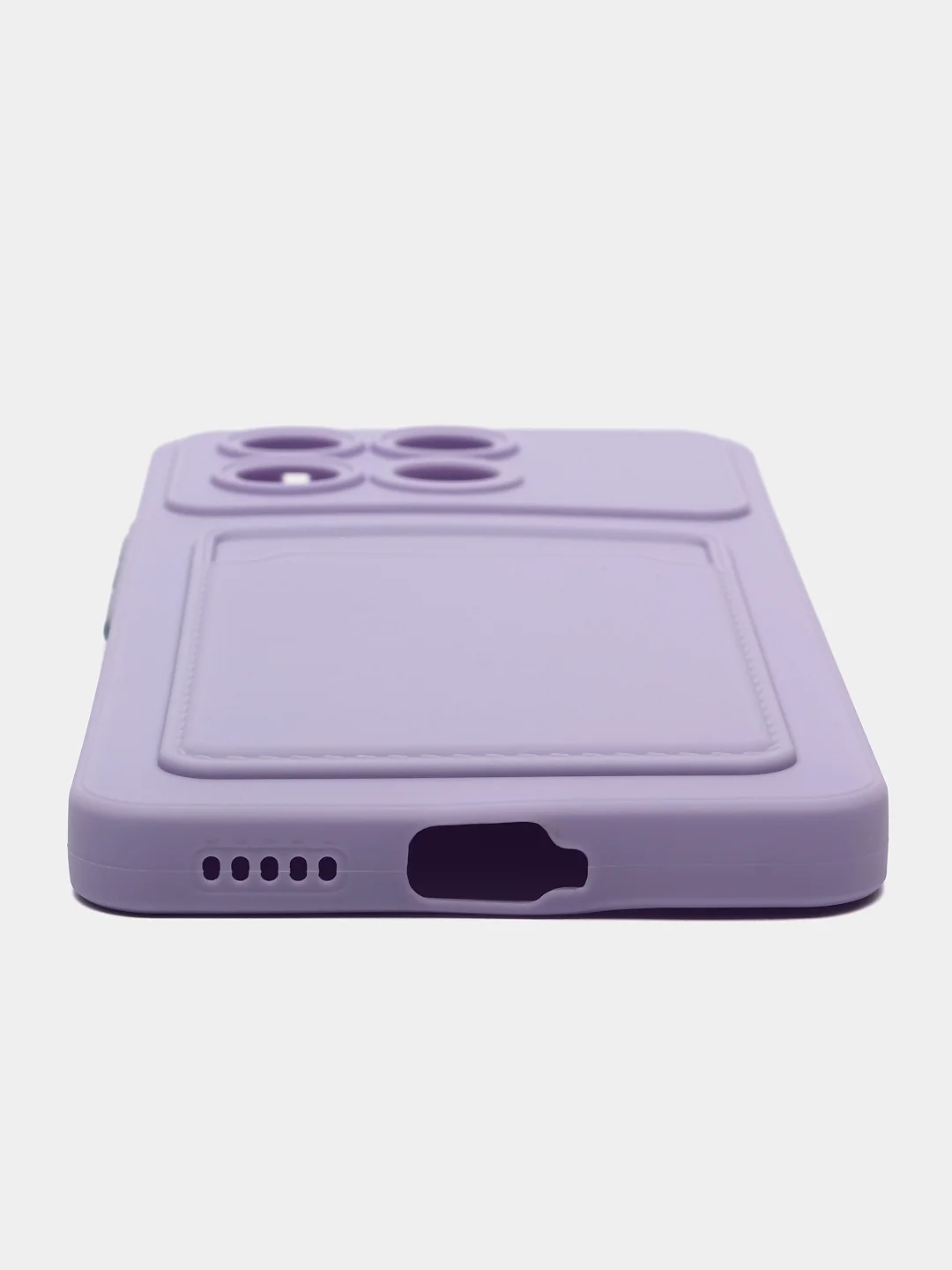 Лавандовый чехол для Poco X6 Pro 5G (Поко Х6 Про ), с карманом для карт