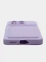 Лавандовый чехол для Poco X6 Pro 5G (Поко Х6 Про ), с карманом для карт
