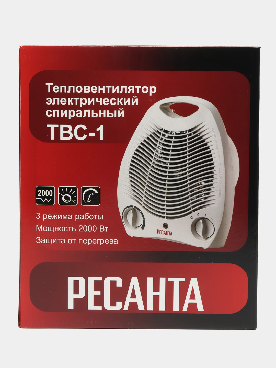 Тепловентилятор РЕСАНТА ТВC-1, белый