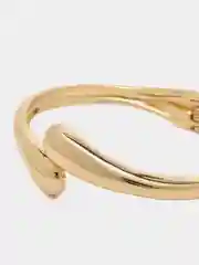 Золотой женский металлический жесткий браслет