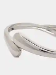 Серебряный женский металлический жесткий браслет