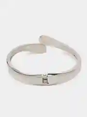Серебряный женский металлический жесткий браслет