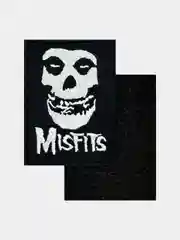 Черный нашивка шеврон на одежду Misfits, на липучке