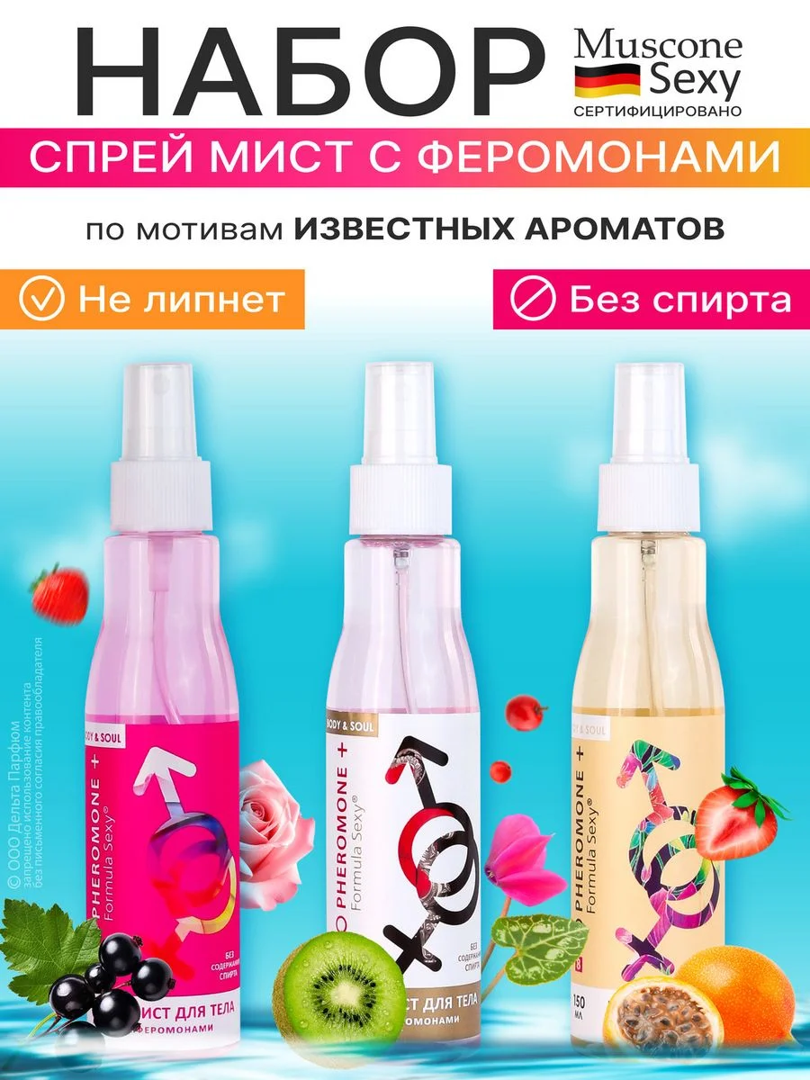 Набор спреев для тела с феромонами Formula Sexy 450 мл