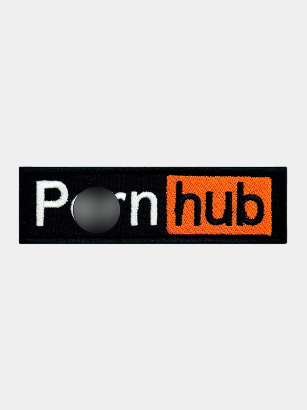 Нашивка шеврон на одежду Pornhub, на липучке