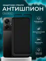 Защитное стекло Антишпион для Xiaomi Poco M6 4G ( поко м 6 )