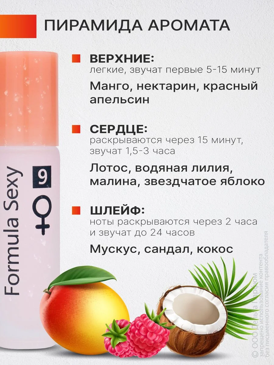 Набор масла парфюмерного Formula Sexy, 32 мл
