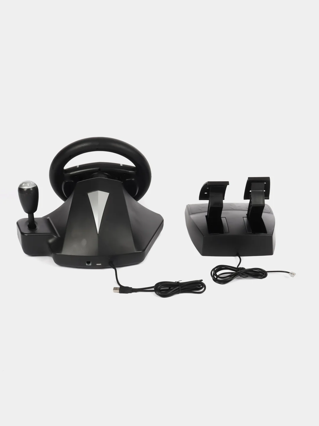Черный игровой руль GW-235VR Dialog GranTourismo вибро, педали+рычаг, ПК, PS 3/4, XBox, Android