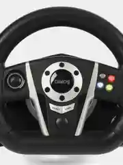 Черный игровой руль GW-235VR Dialog GranTourismo вибро, педали+рычаг, ПК, PS 3/4, XBox, Android