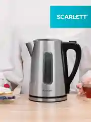 Электрический чайник SCARLETT SC-EK21S13, 2200 Вт, 1.7 л, сталь