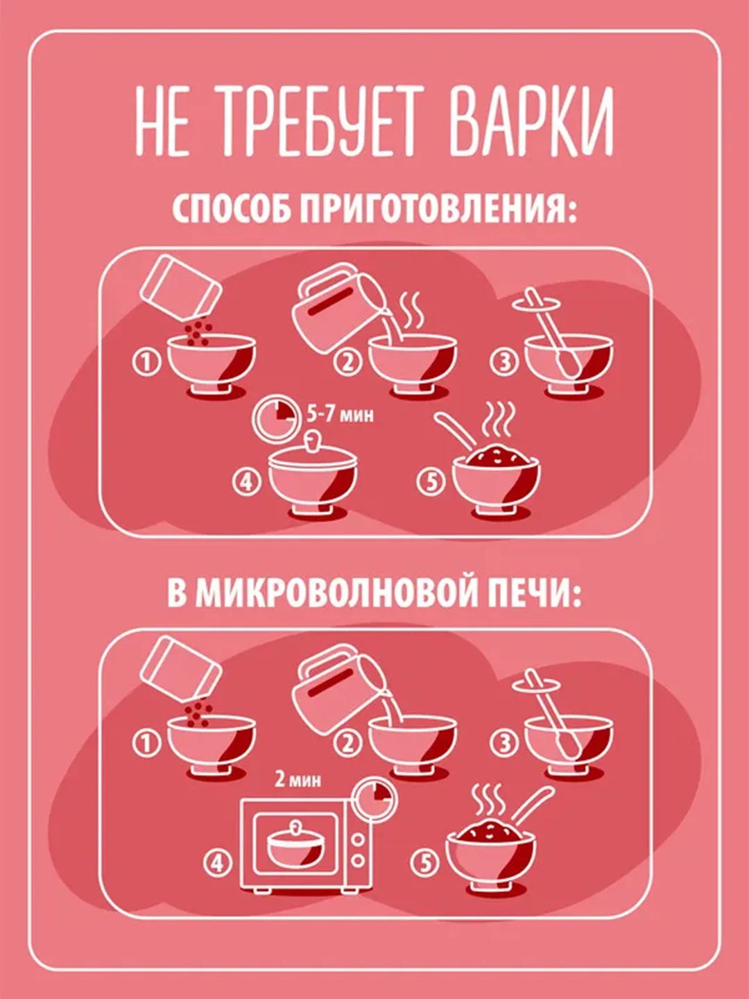 Каша быстрого приготовления MAKFA овсяная, с земляникой, клубникой и йогуртом, 200 г