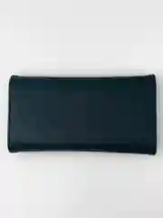 Черный кошелек женский, кошелек клатч, экокожа