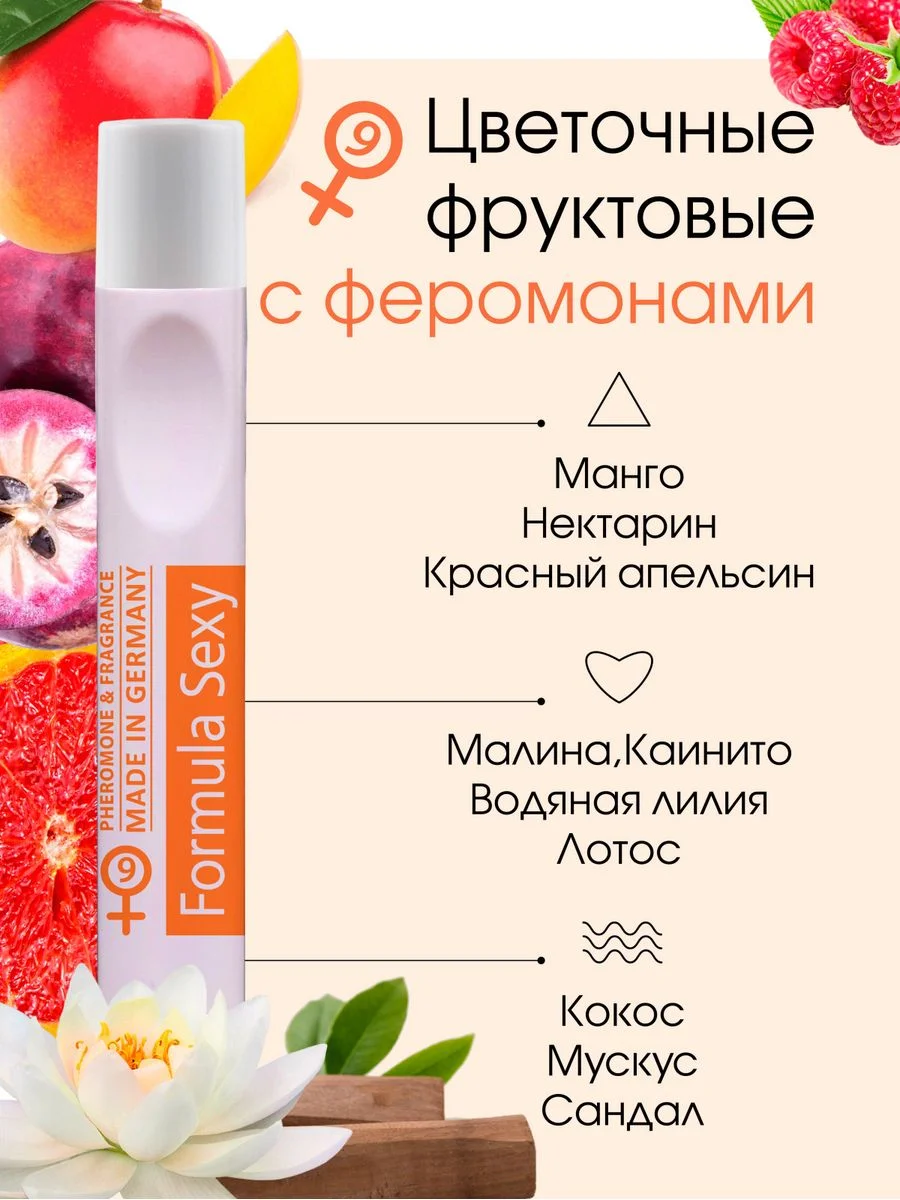 Масло парфюмерное женское с феромонами Formula Sexy, 15 мл