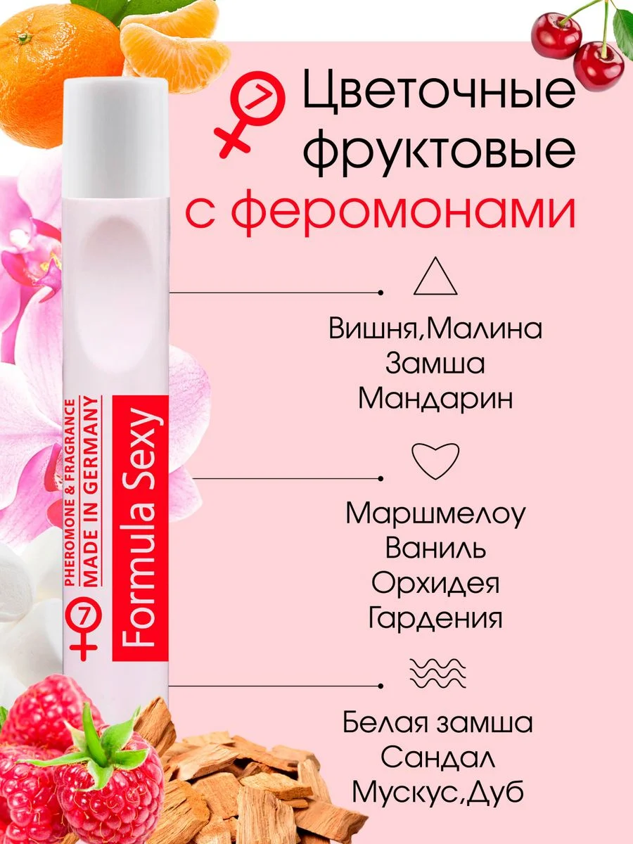 Масло парфюмерное женское с феромонами Formula Sexy, 15 мл
