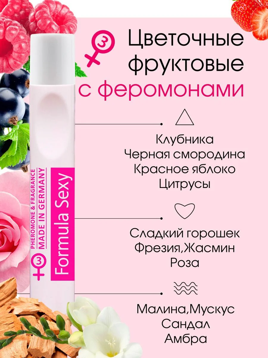 Масло парфюмерное женское с феромонами Formula Sexy, 15 мл