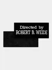 Черный нашивка шеврон на одежду Directed by Robert B. Weide, на липучке
