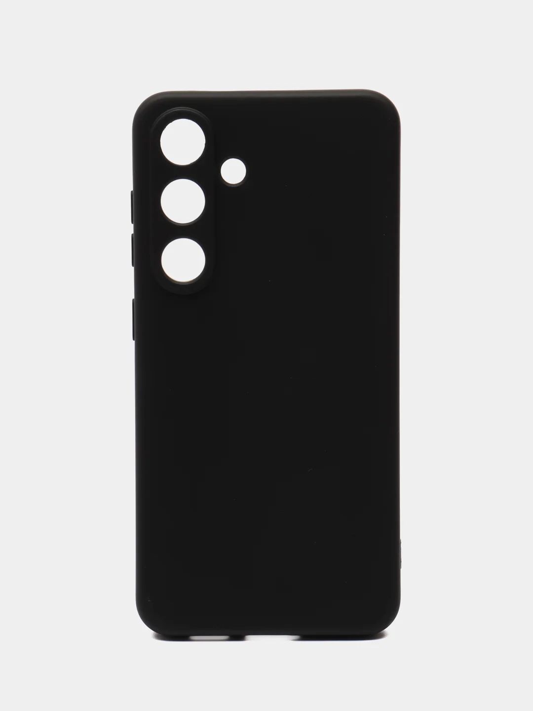 Черный чехол Samsung Galaxy S24 силиконовый, чёрный, прозрачный с кармашком