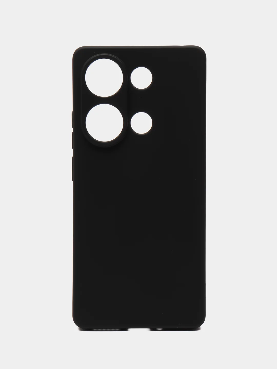 Черный чехол Xiaomi Redmi Note 13 Pro 4G силиконовый, чёрный, прозрачный с кармашком