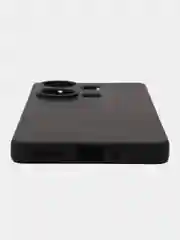 Черный чехол Xiaomi Redmi Note 13 Pro 4G силиконовый, чёрный, прозрачный с кармашком
