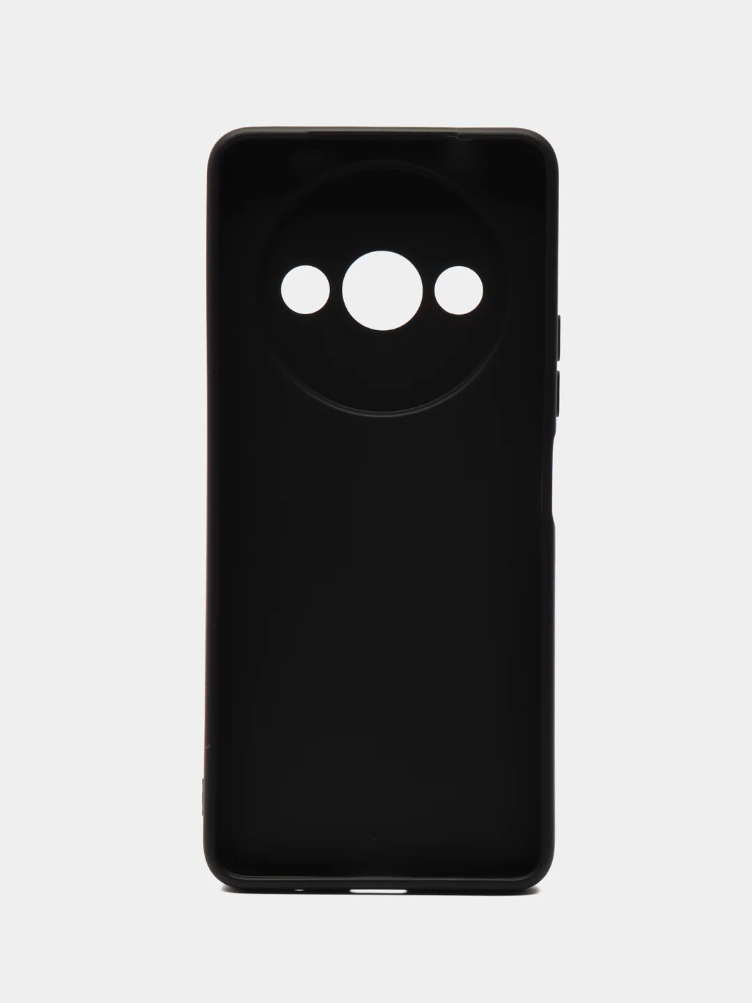 Черный чехол Xiaomi Redmi A3 / Redmi A3X / Poco C61 силиконовый, чёрный, прозрачный с кармашком