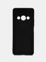 Черный чехол Xiaomi Redmi A3 / Redmi A3X / Poco C61 силиконовый, чёрный, прозрачный с кармашком