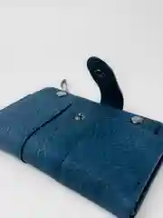 Серый кошелек женский со съемным картхолдером, экокожа