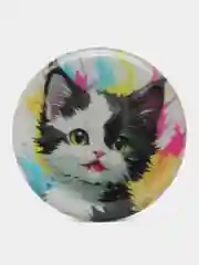 Светло-жёлтый держатель для телефона PopSocket (попсокет) с рисунками