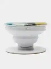 Светло-жёлтый держатель для телефона PopSocket (попсокет) с рисунками