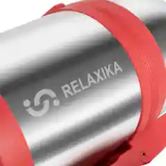 Серебряный термос универсальный для еды и напитков Relaxika 201 (0,8 литра), стальной, R201.800.1