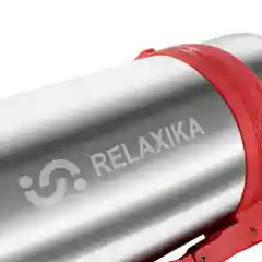 Серебряный термос универсальный для еды и напитков Relaxika 201 (1,2 литра), стальной, R201.1200.1