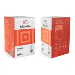Серебряный термос универсальный для еды и напитков Relaxika 201 (0,5 литра), стальной, R201.500.1