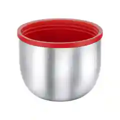 Серебряный термос вакуумный Relaxika 102 стальной с чашками 1 л, R102.1000.1