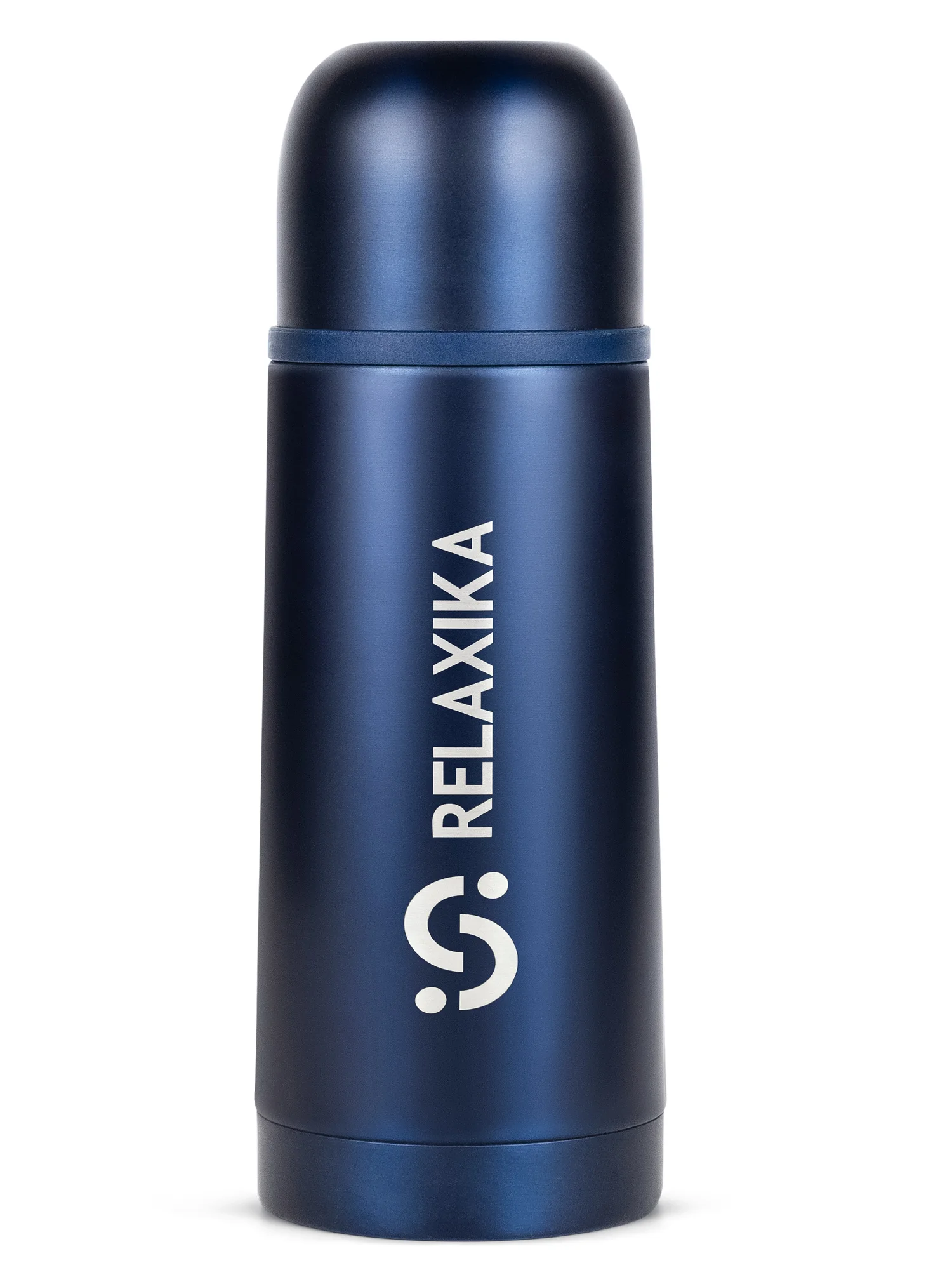 Синий термос Relaxika 101 (0,35 литра), темно-синий, R101.350.3
