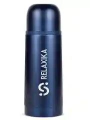 Синий термос Relaxika 101 (0,35 литра), темно-синий, R101.350.3